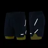 Arsuxeo Sportswear homem correndo shorts homens 2 em 1 shorts de ginásio reflexivo fitness crossfit shorts calças de calça de treino rápido seco
