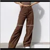 Womens Capris Women 90S Indie Streetwear Corduroy Pants Vintage Teenager Skater Girl Style Baggy Fashion High Waist Brown Trousers1 J7 Wd7Mz