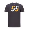2021 Formula One LOGO F1 Racing Suit Team T-shirt à col rond Chemise à manches courtes commémorative personnalisation de grande taille avec le même paragraphe