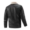 Men Faux Leather Jacket Winter Autumn Mens Hip Hop Jacket Leather Moto Biker Male Oversize Streetwear Pockets Clothes Coats 211009