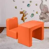 2 in 1 Multifunctional Kids Sofa Chair and Table Set Furniture