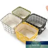 Canvas Storage Bins Basket Arrangörer Fällbara Tyg Bomull Linne Blandning Storage Bins För Makeup Boka Baby Toy Basket TT