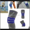 Elbow 1 Piece Sile Full Knee Brace Strap Patella Medial Support Strong Meniscus Compression Protection Sport Pads Running Basket1 Zpqo 3Gbeo