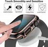 Apple Watch Case Cover 38 40 41mm Byggt Tempererat Glass Screen Protector Full Cover IWatch Series1200835