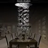 Contemporain intérieur clair verre bulle suspension lampe design de luxe LED rond lustre en cristal pour escalier salon Art décoration taille personnalisée