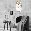 Baby Bid Bedroom Decor Corgi Dog Wall Clock Welsh Corgi Porträtt Watch Pet Shop Quartz Lugnt tryck Morden Design Wall Art Decor 210930