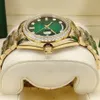 Luxury Watch Montre High Quality Men's Gold Watch 36mm Designer i mekaniskt stål med kalenderfunktion och diamantband W280L
