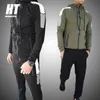 Merk Trainingspak Mannen Casual Hooded Set Rits Printing Man Sportswear + Broek Sport Suits Spring Fashion Street Herenkleding 210603