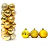 24 unids Navidad Bola adornos Árboles de Navidad Colgantes 3 cm 4 cm 6 cm Bolas de chucherías para la decoración de la fiesta de boda de vacaciones