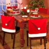Couvrages de chaise de décoration de Noël Santa Claus Couvrages de chaise de Noël pour dîner de Noël Couvre-couvertures de décor de fête de décor de décoration couverture BH0136 TQQ