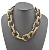 Подвесные ожерелья Bohemian Geometric Link Chain Choker для женщин женский этнический ювелирное украшение BIB Запись о колье праздничное подарка