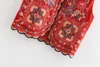 Frauen Vintage Pailletten Blumenstickerei Weste Jacke Damen Retro Nationalstil Patchwork Casual Samt Weste CT154 210915