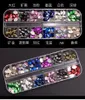 12 grille gros Nail Art Strass diamant cristal acrylique multi AB forme prismatique Décorations manucure accessoires kits boîte paquet NAR020