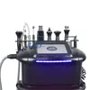 9in1 Professional ultrasonic ion electric RF oxygen jet skin scrubber facial machine