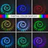 RGB Spiral Hole LED Walls Light Effect Wall Lamp Remote Controller Colorful Wand Lamps For Party KTV Home Decoration Lights