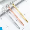 100pcs Creative Globe Modeling Metal Pen Student Teacher Writing Ballpoint pens Office Decompression Gift