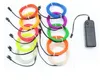 10 färger 3M 3V flexibel Neon Light Glow El Wire Rope Tape Cable Strip