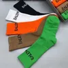 Носки ярких цветов с буквами для подарка, вечерние, в стиле хип-хоп, женские повседневные хлопковые дышащие носки, высокое качество1317991