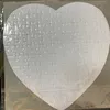 Warmhome6 Sublimation Blank Heart Puzzles DIY Puzzle Paper Products Hearts love Shape Transfer Printing Blanks Consumables Child Toys Gifts