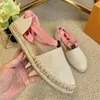 High Quality Sandals Hemp Rope Weaving Women Slippers Fashion Luxury Designer Casual Shoes With Box XQ-231