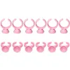 Макияж щетки 1000 шт. Оптовые цвета розовые белые пластиковые клейкие клейкие кольца инструмент для удлинения ресниц Ringmakeup