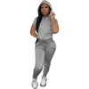 Womens Sweatpants And Hoodie Set For 2022 Spring And Summer Fashion Sports Sweater Short Sleeve Two-piece Suit