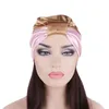 Muslimsk kvinna natt sömn lock huvud wrap turban satin kemo keps håravfall bonnet beanie elastiska huvudbonader skullies islamisk mode