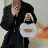 Bolsas de ombro Plissado Punho Britânico Estilo Pequeno CHIC Bolsa Elegante Tendência Mulher Saco Marca Cadeia de Cadeia Branco Pu Mini Bolsa