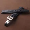 Смотреть ленты watch -полосы темно -синий ремень для развертывания пряжки IW C Braster Bracelets 19 мм 20 мм 22 мм 22 мм ремня