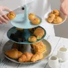 Kitchen Storage & Organization High Quality Fruit Snack Plate Living Room Dessert Cake Stand Holder Tea Tray Wedding Birthday Candy Nut