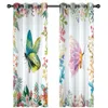 Custom 3D Curtain Drapes Abstract Flower Curtains For Living Room Bedroom Window European Style Decoration