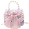 Barn handväska prinsessa crossbody väska baby handväskor pack vattentät axel handväska söta primära skolväskor för tjejer