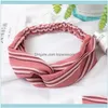 Araçlar Saç ÜrünlerPCS Yaz Kadın Hairband Kafa Bandı Esneklik Aessories Kızlar Spor Büküm Çapraz Wrap Moda Yüz Yıkama Şifon Flo