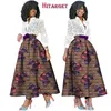 女性のためのアフリカのスカートのための2021スタイルダッシュプラスサイズの服Bazin Riche Long Maxi Ball Gown WY3137