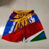 Jaqueta de penugem Time Basketball Curto Just Don Bear Versão Floral Shorts Esportivos Hip Pop Pant Com Bolso Zíper Moletom Roxo Branco Preto Azul Vermelho