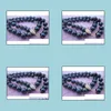 Colliers De Perles Pendentifs Bijoux 9-10Mm Collier De Perles Naturelles Noires De Tahiti 18 Pouces Fermoir En Or 14K Mode Drop Delivery 2021 Sbo