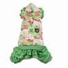 Green Bear Pattern Dog Odzież Zima Ciepłe Pet Dog Kurtka Puppy Chihuahua Odzież bluzy dla małych średnich psów 211007