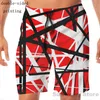 Chándales de verano con estampado divertido para hombre, camisetas sin mangas para mujer, conjuntos de pantalones cortos de playa EVH Frankenstrat, chaleco de Fitness