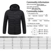 Outdoor Jackets&Hoodies Women Man Winter Jacket USB Heated Padded Long Sleeves Heating Hooded Coat Fashion Warm Thermal Clothing