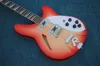 Factory Outlet-12 Strings Cherry Red Electric Gitara z pół-wydrążonym ciałem, Roodewood Fretboard