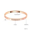 Yikln бренд модные римские цифры найдите браслеты для женщин из нержавеющей стали мозаика Cz Crystal Bracelet Подарки на день рождения YB20022 Bangle Inte22