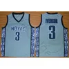 NCAA Georgetown Hoyas # 3 Allen Iverson Jersey Bethel High School Mens Vintage Stitched 33 Patrick Ewing College Basketball Jerseys Mix Ordem