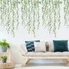 Adesivos de Parede 2 Pcs Plantas Verde Folhas Decalques Papel de Parede DIY Murais para Crianças Quarto Decoração da Sala de Estar