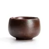 Tasse à thé japonaise en céramique, changement de four, tasse principale de ménage, poterie faite à la main, petit bol rétro, tasse à thé de bureau, tasses à boissons, soucoupes