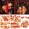 Wall Stickers 2022 Chinese Year Decorations Tiger Home Decor Cartoon Hanging Banner Festive Beautifying Decorative338q