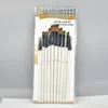 12pcs Nylon Hair Wooden Handle Watercolor Paint Brush Pen Set For Learning Diy Oil Acrylic Painting Art Brushes Supplies Makeup1878709176