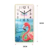 Rectangular wall clock living room study in northern Europe home fashion simple silent creative 210930