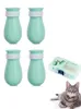 Katten Grooming Anti-Scratch Boots Silicone Cat Schoenen Paw Protector Nail Cover voor Badkapper Controleren Injecteren KDJK2106