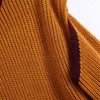 캐주얼 여성 O 넥 슬리브 더블웨어 knitter 봄 - 가을 패션 숙녀 영국 스타일 스웨터 여성 린넨 210430