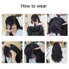 Syntetyczne peruki Snolilite U Part Clip in One Piece Hair Fair Półka Peruka Naturalna włosa dla kobiet7879769